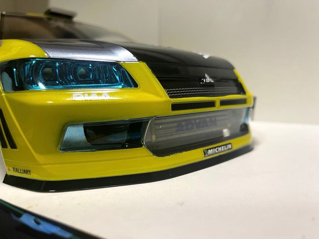 ラジコン 1/10 タミヤ 三菱ランサーエボリューションⅦボディのみ。未走行