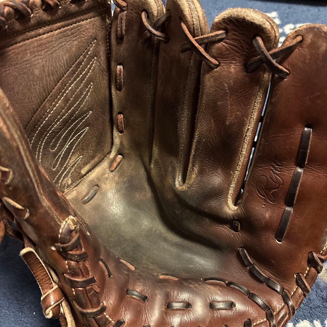 硬式野球グローブ レザー トカゲ刺繍