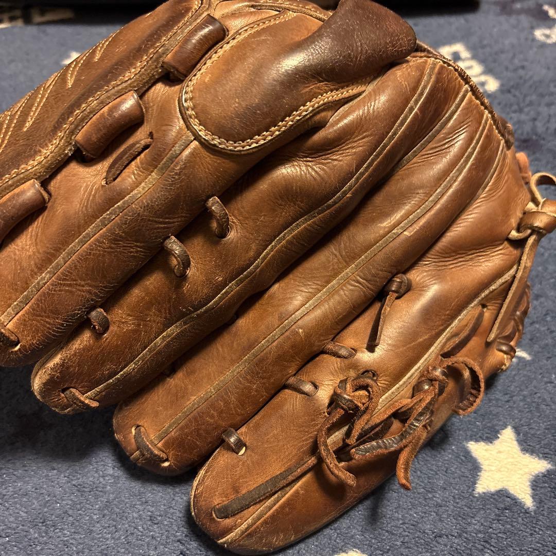 硬式野球グローブ レザー トカゲ刺繍