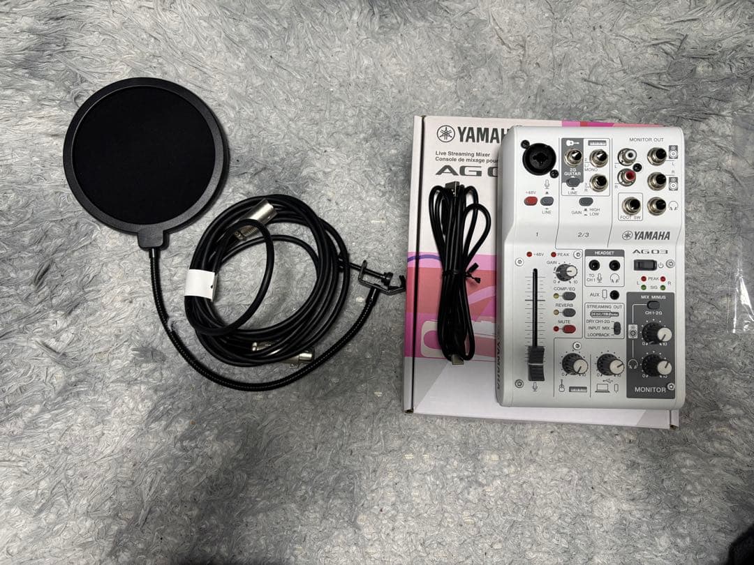 AG03 MK2+XLRケーブル3m オーディオインターフェイス