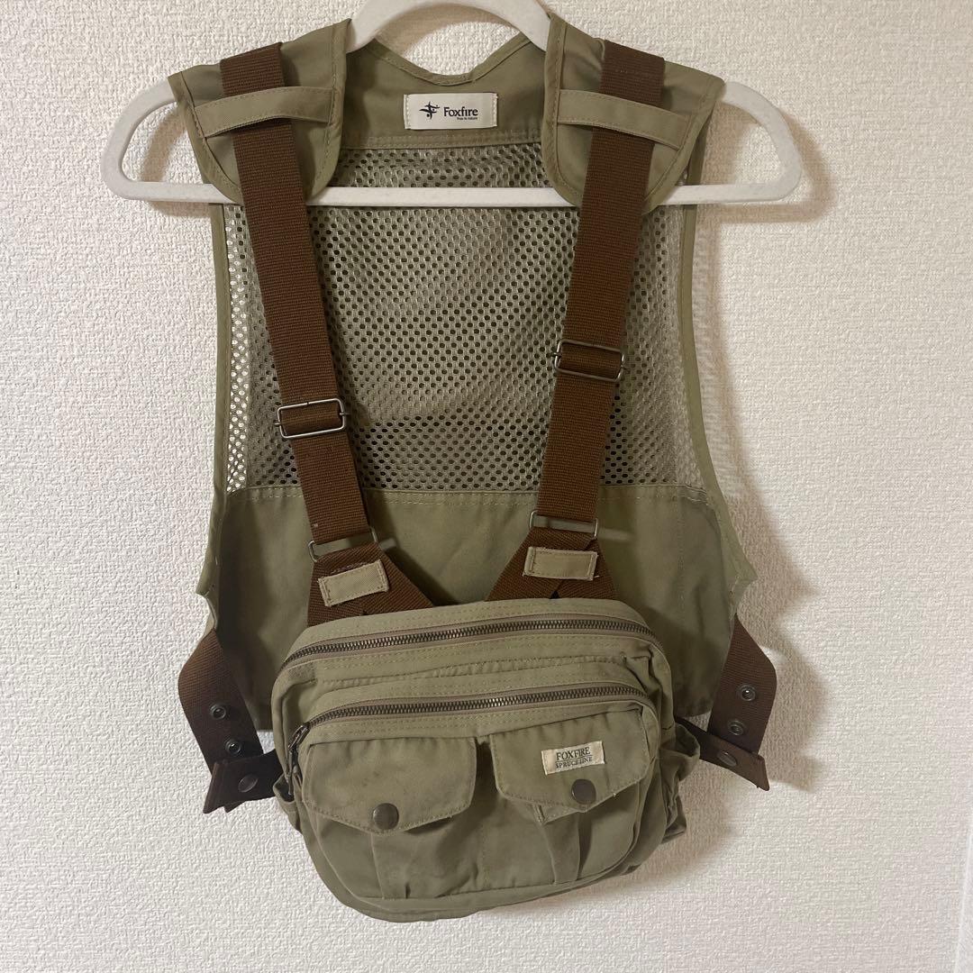 【最終価格】Foxfire フィッシングベスト チェストストラップベスト　中古