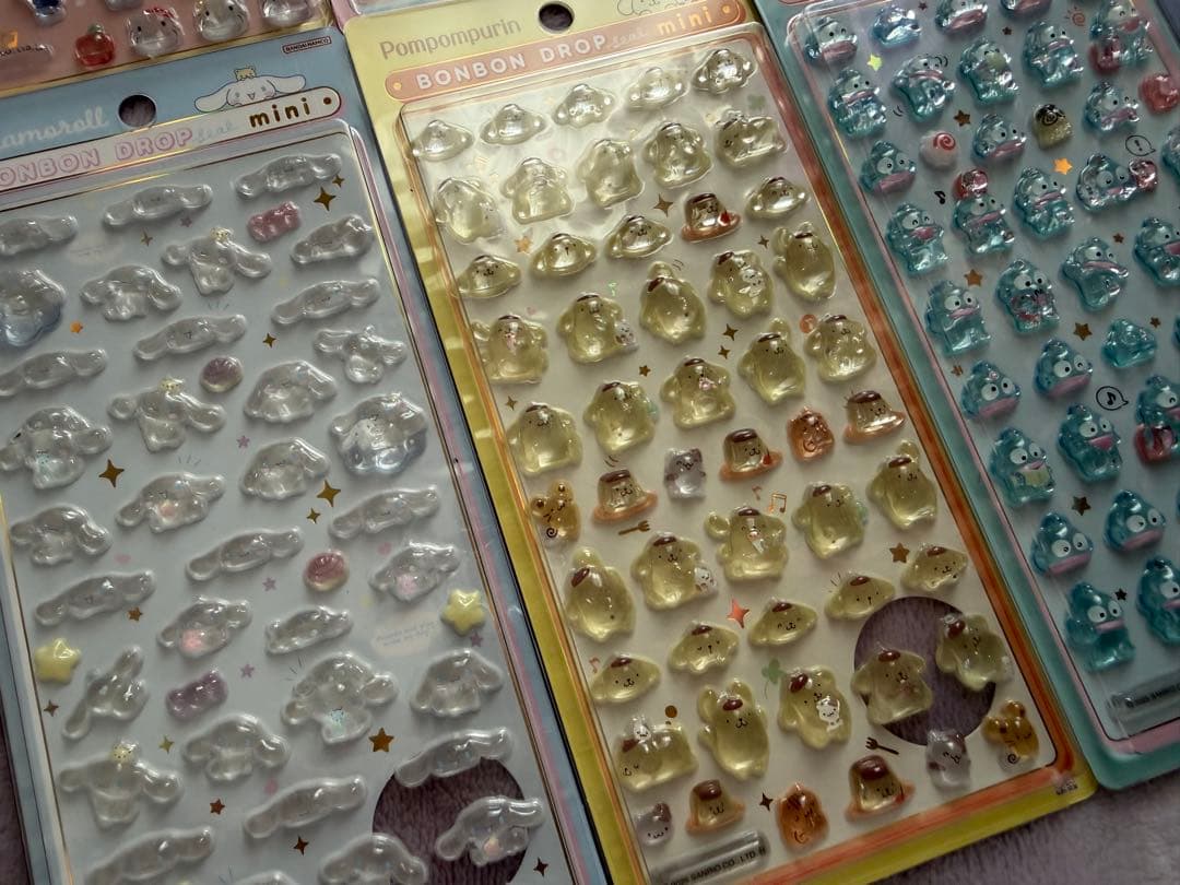 正規品 ボンボンドロップシール サンリオミニ8種セット