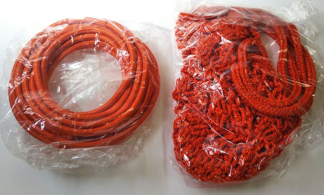 茶道具 飾壷 壷飾 丹波 市野 信水窯 克明 網 口覆 三本組紐 口緖 付