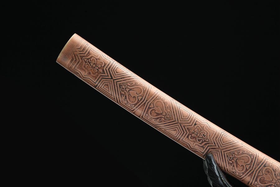 武具　刀装具　日本刀　模造刀　 肋差   短刀    居合刀  紫銅 こけし神