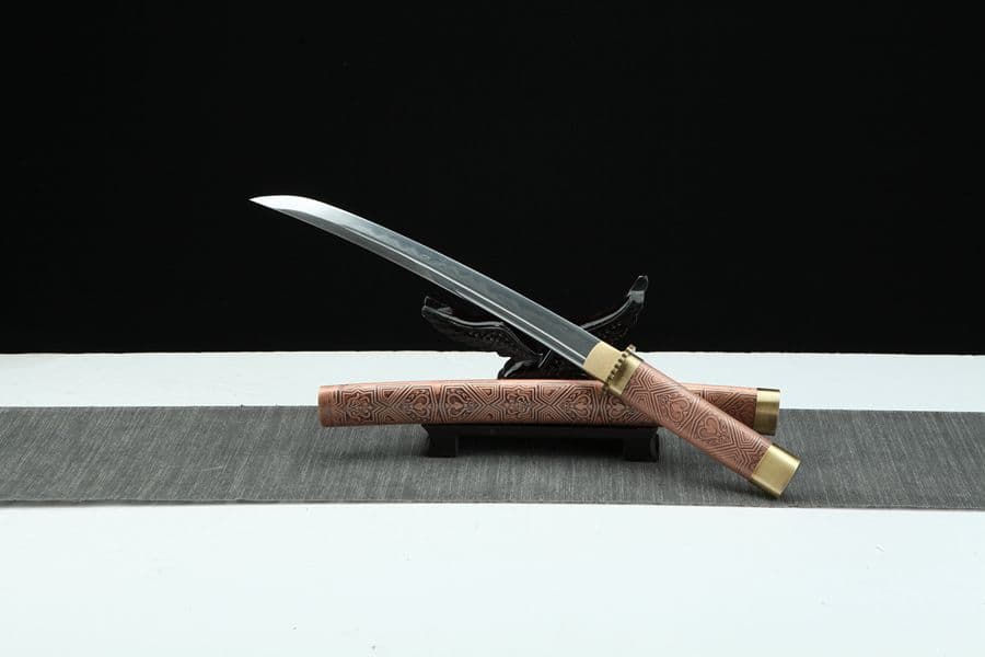 武具　刀装具　日本刀　模造刀　 肋差   短刀    居合刀  紫銅 こけし神