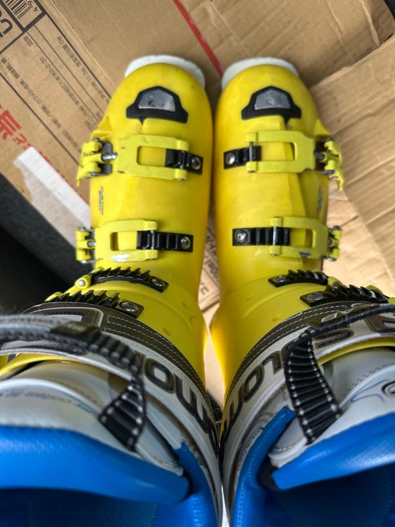 サロモン X-MAX130 黄/白 26.0cm/26.5cm 305mm