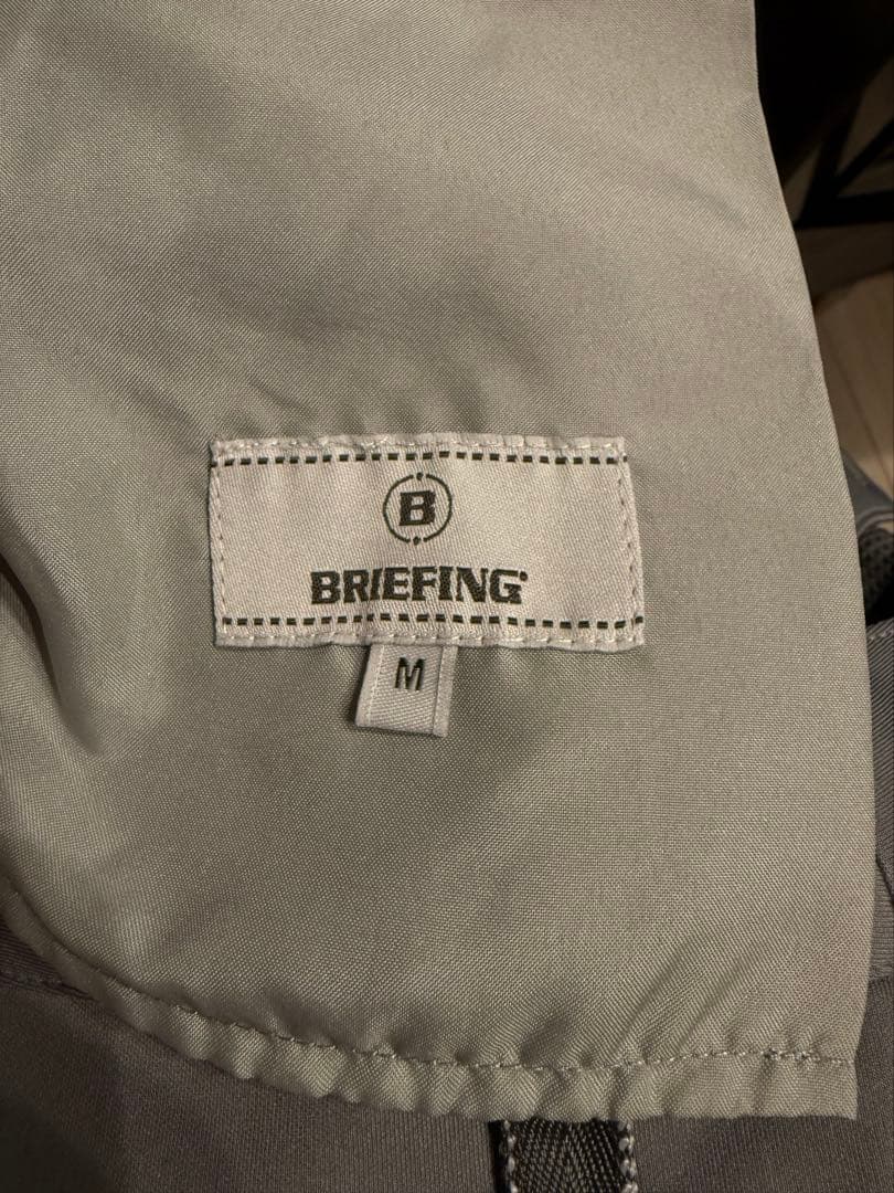 BRIEFING グレー 3Dロゴスリムフィットパンツ