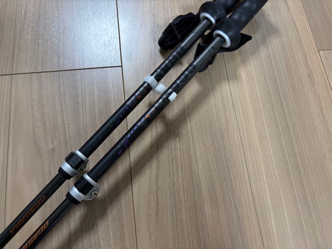 ★美品・限定★お洒落　オガサカ スキーストック 収縮ポール　調整可能　デモ技術選