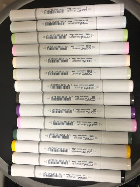 コピックセットとバリオスインク