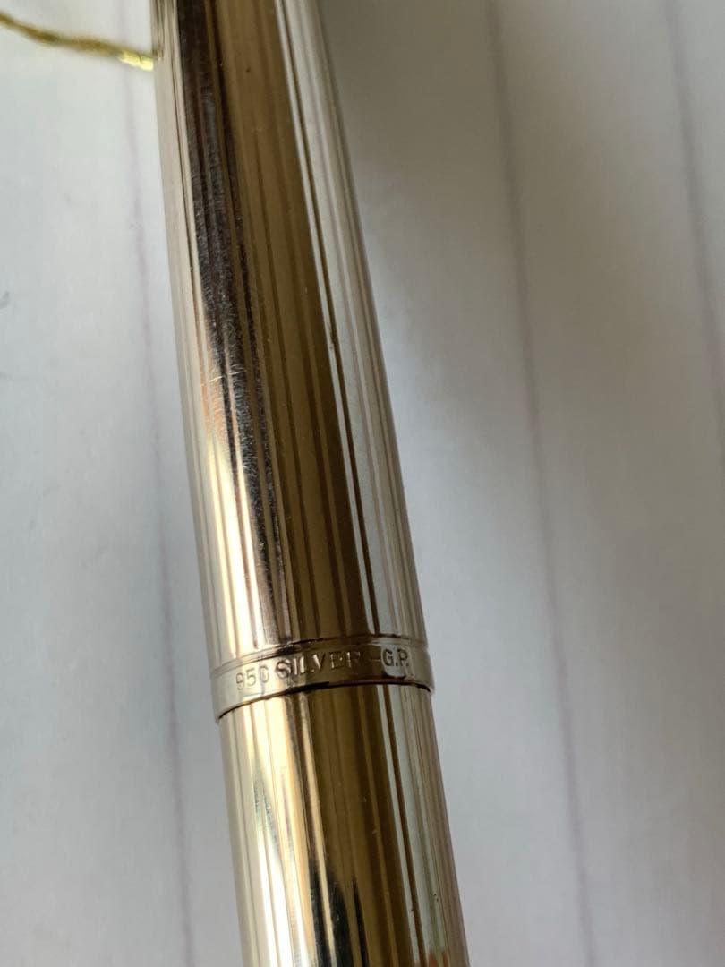 希少 プラチナ 950 シルバー GP 万年筆