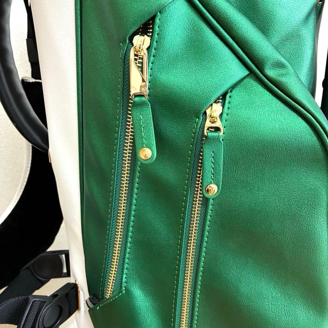【美品】ベゼル VESSELゴルフスタンドキャディバッグ7.5型ダブルストラップ