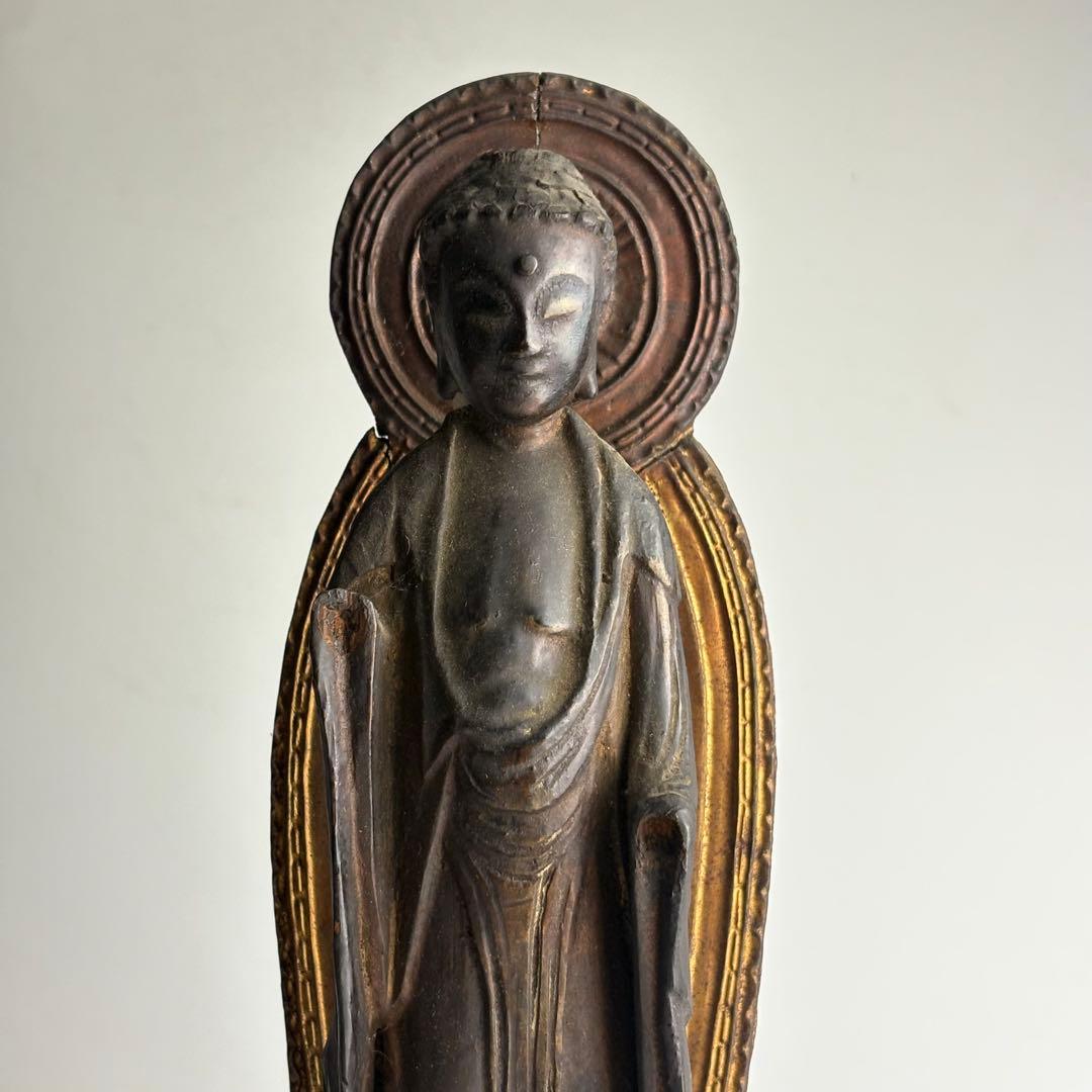 仏教美術 時代 木彫 阿弥陀如来立像