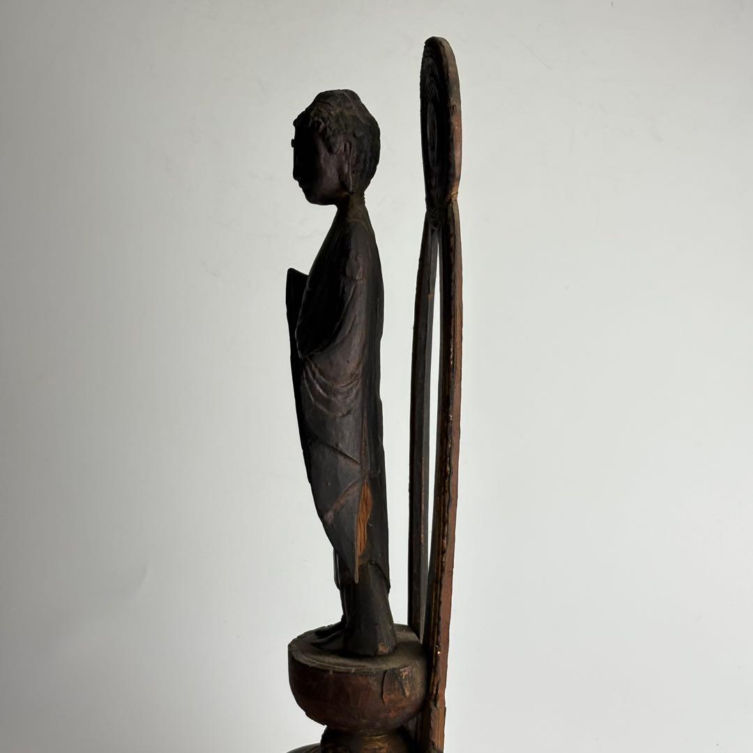 仏教美術 時代 木彫 阿弥陀如来立像