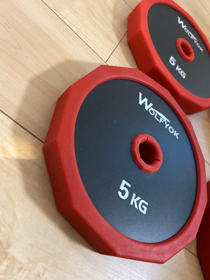 Wolfyokダンベルプレート 5kg×4枚セット