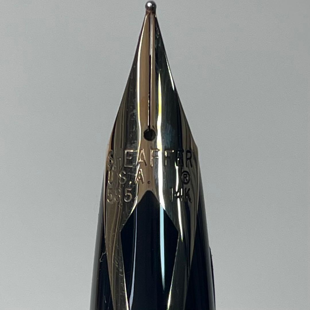 ①14K Sheaffer Targa 万年筆 ボールペン セット シェーファー