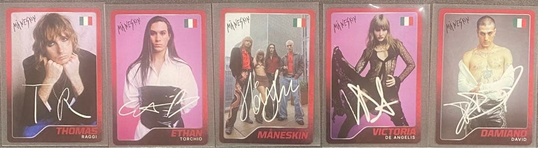 マネスキン Maneskin ランダムトレカ 5種類 コンプリートセット 新品