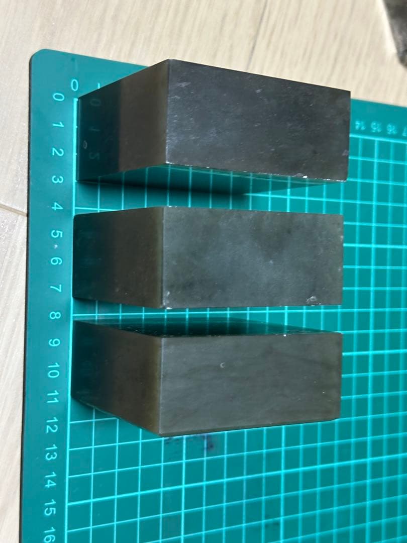 遼寧石　印材　印石　大材　公募用　書法展　篆刻　7cm 3点セット　②