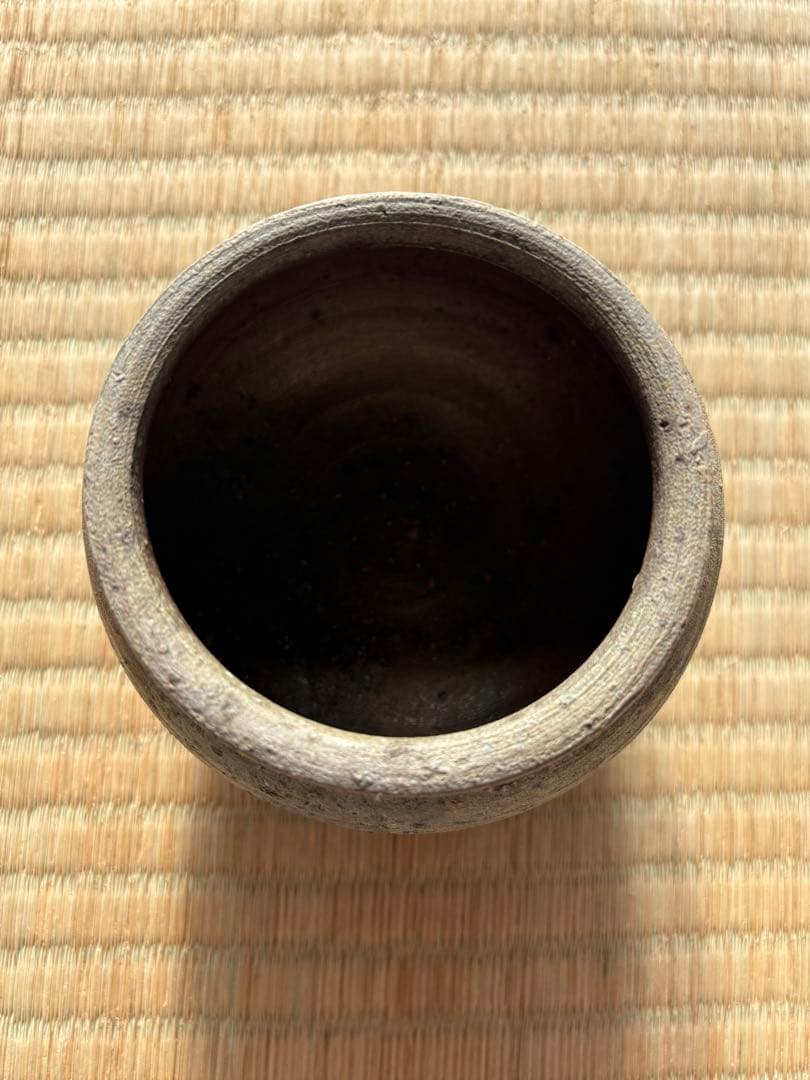 市川孝　花器　焼き締め　茶道具
