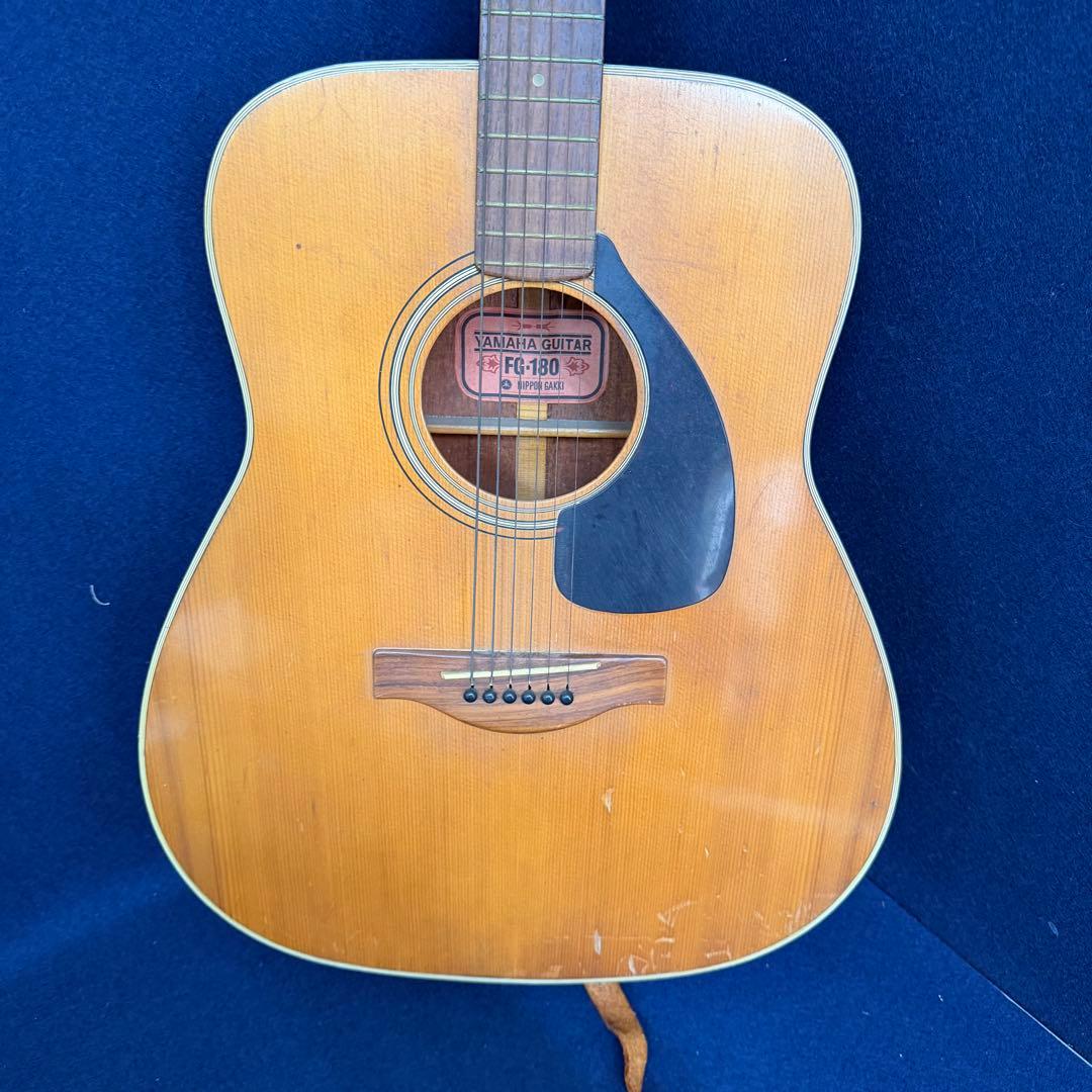 YAMAHA ヤマハ FG-180 アコースティックギター 赤ラベル ケース付き