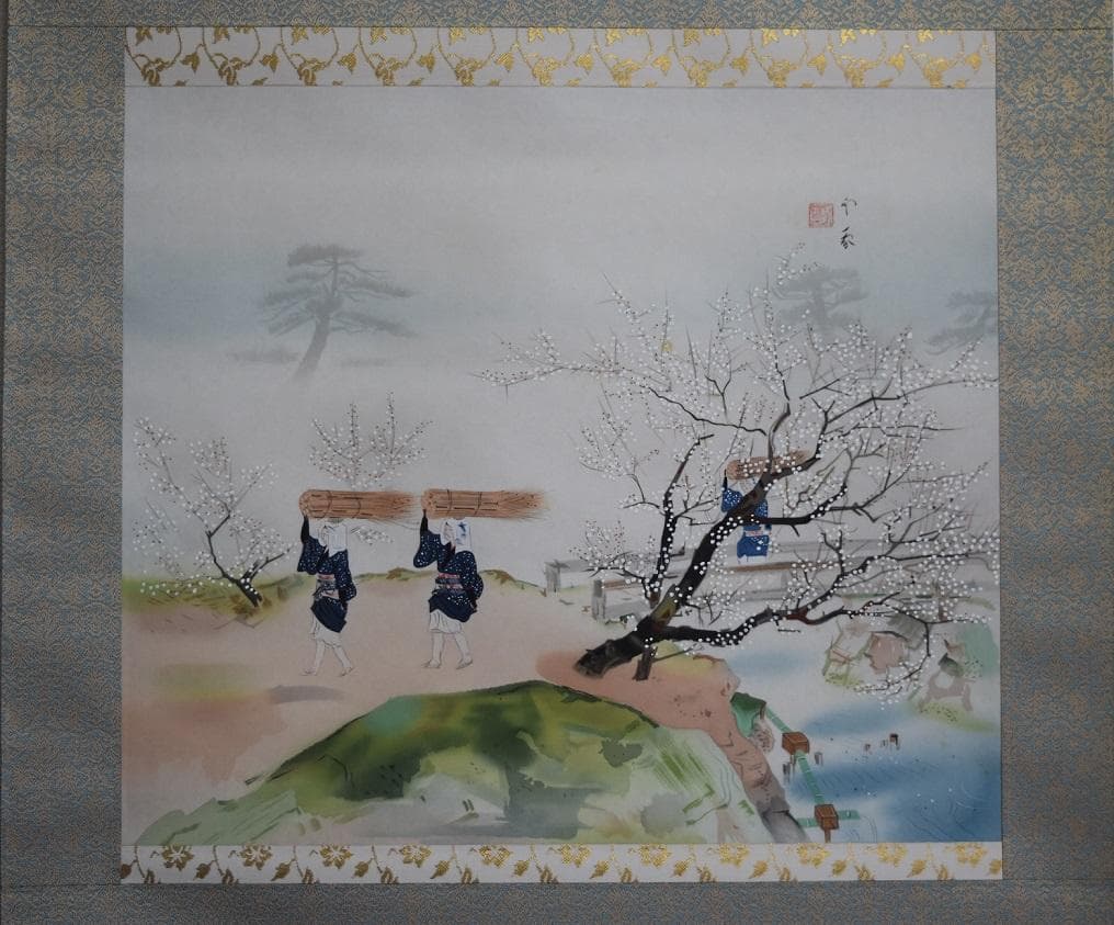 コロナ制圧祈願還元キャンペーン・生誕125年・堂本印象　絹本彩色筆