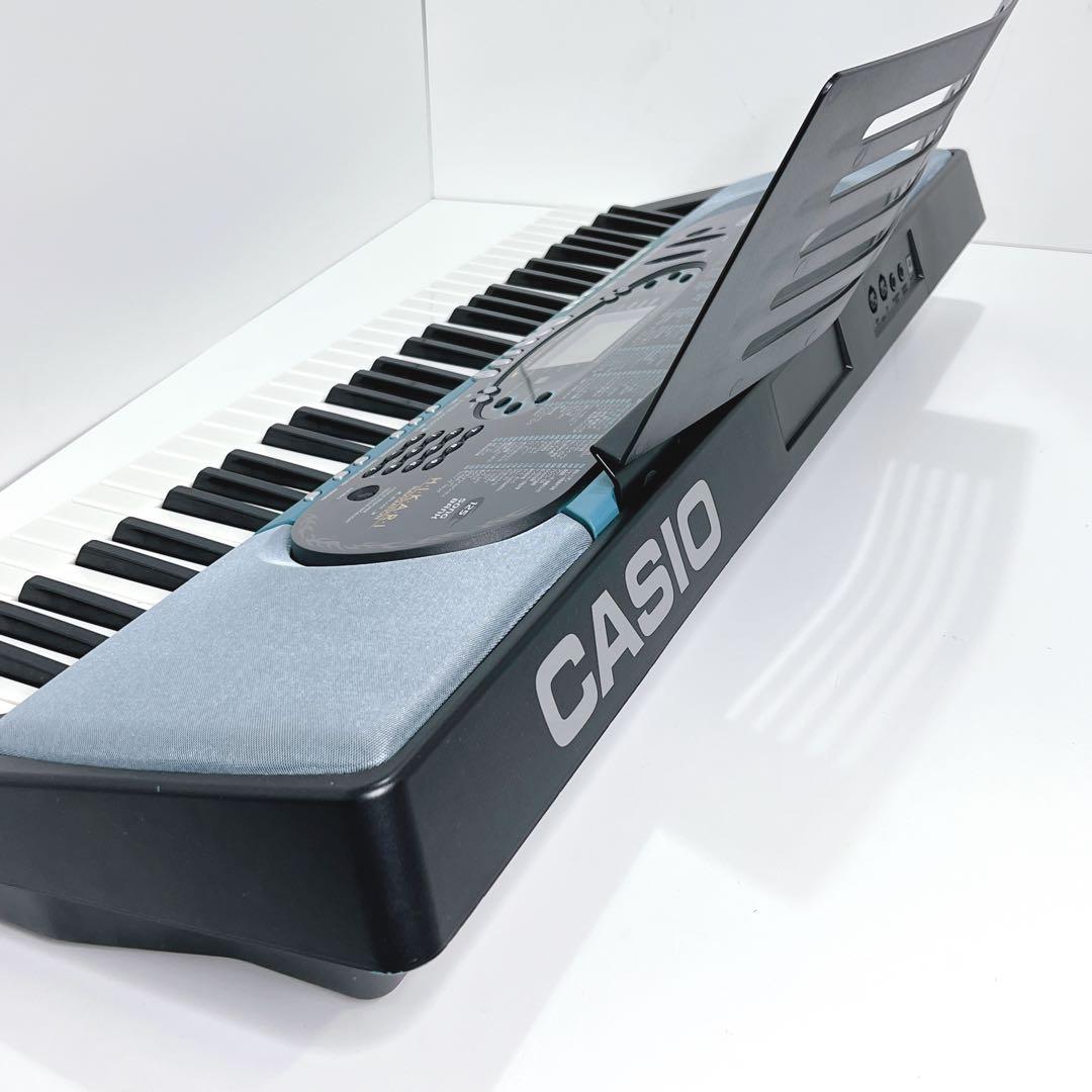【美品・動作品】 CASIO 光ナビゲーション キーボード LK-70 BL