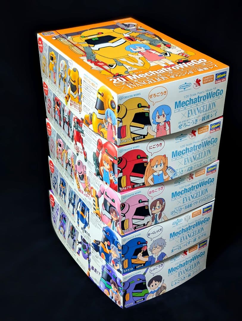 【新品・未組立】全5種セット メカトロウィーゴ × エヴァ プラモデル