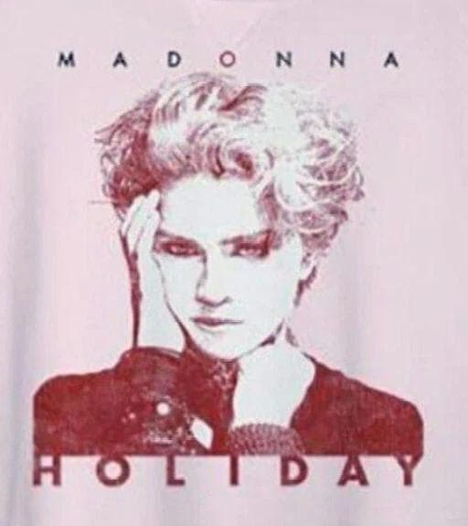 MADONNA　オフィシャル 裏起毛 ボートネック スウェット シャツ