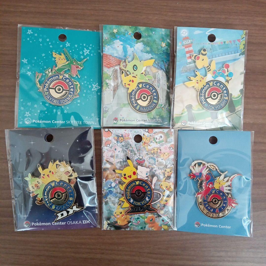 ポケモンセンター　ロゴピンズ　6類セット コライドン　セレビィ　レックウザ