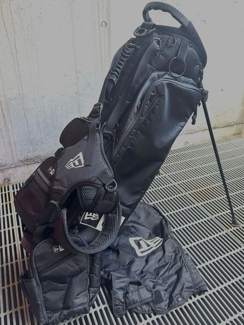 NEW ERA ニューエラ ゴルフバッグ　キャディーバッグ スタンド式ブラック