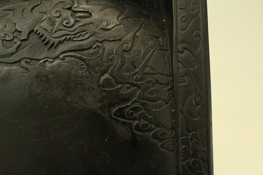 中国美術 龍紋 硯 墨(ZE474)