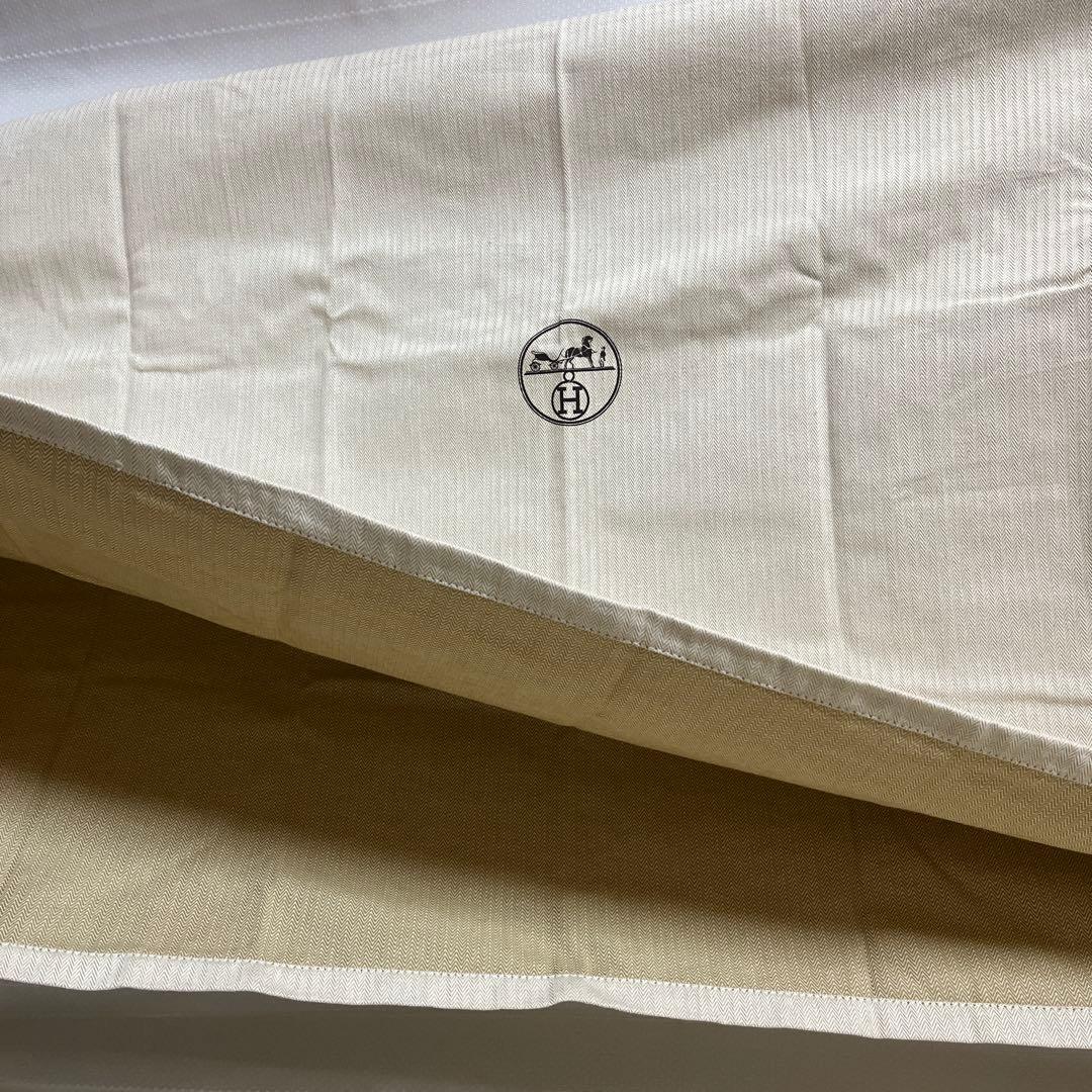 エルメス　保存袋　ヘリンボーン織り