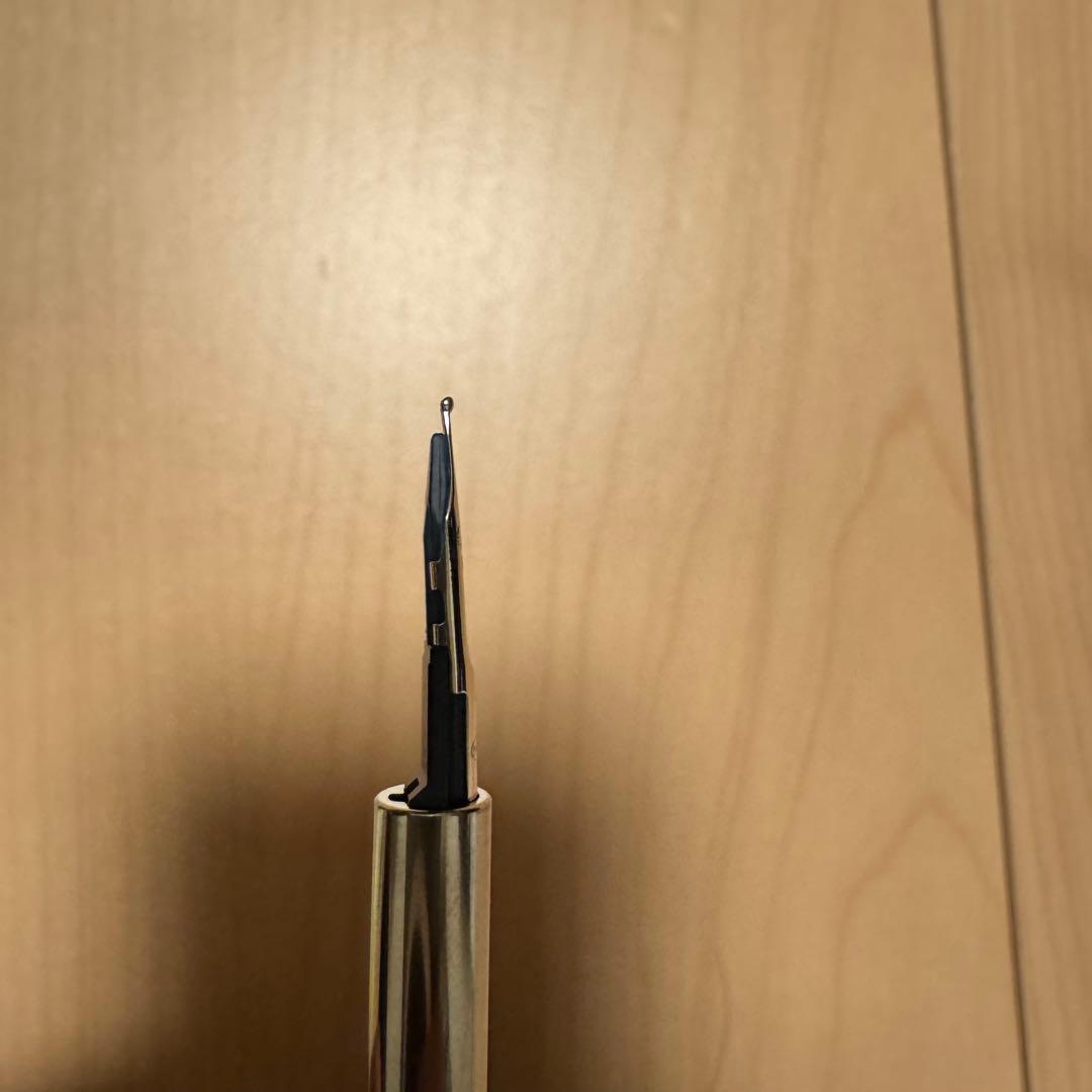 【美品】パイロット 万年筆 キャップレス ストライプ 18K ロジウム（M字）