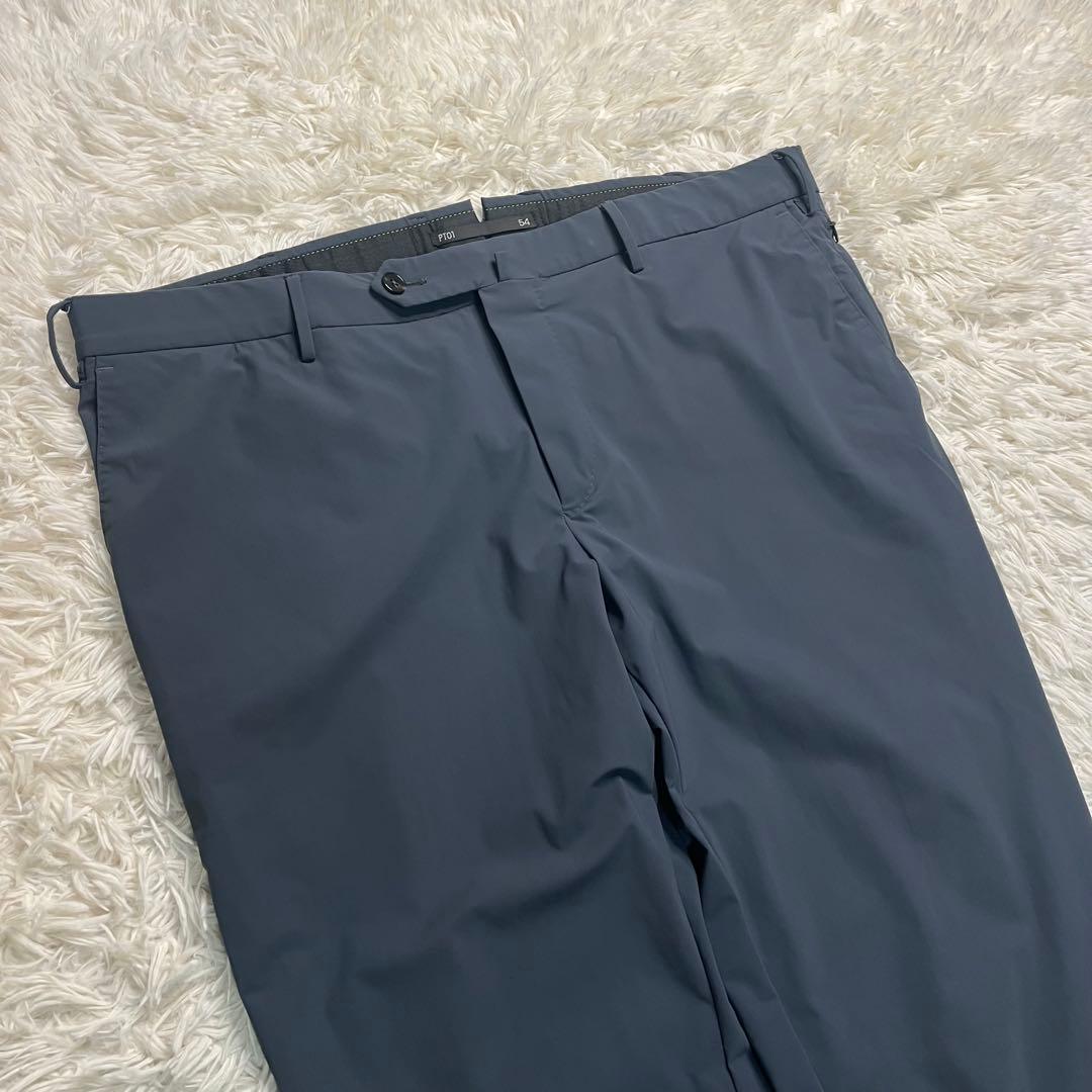 PT01 ポリエステル ストレッチパンツ size54 グレー
