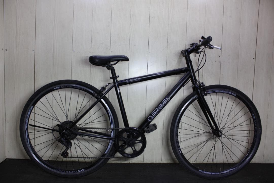 アウターリミッツ スチル シマノ6速 450mm クロスバイク 黒