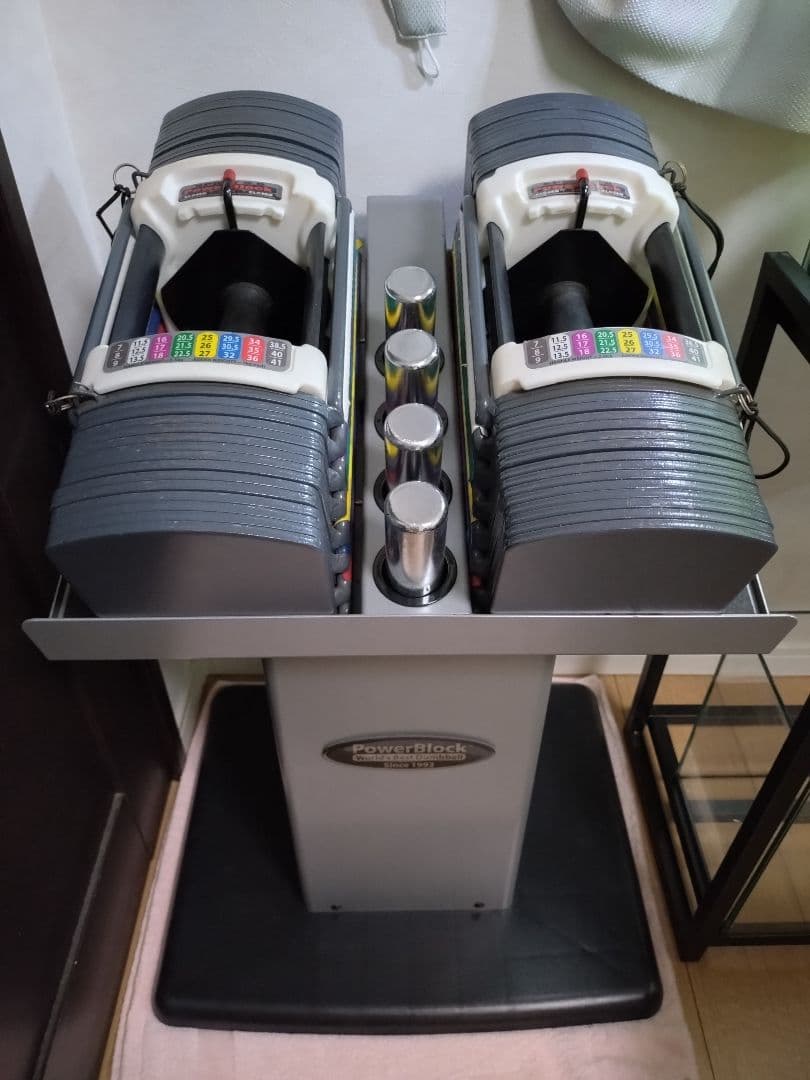 パワーブロック　スタンド付き　片側 7-41kg＋2kg　引取限定