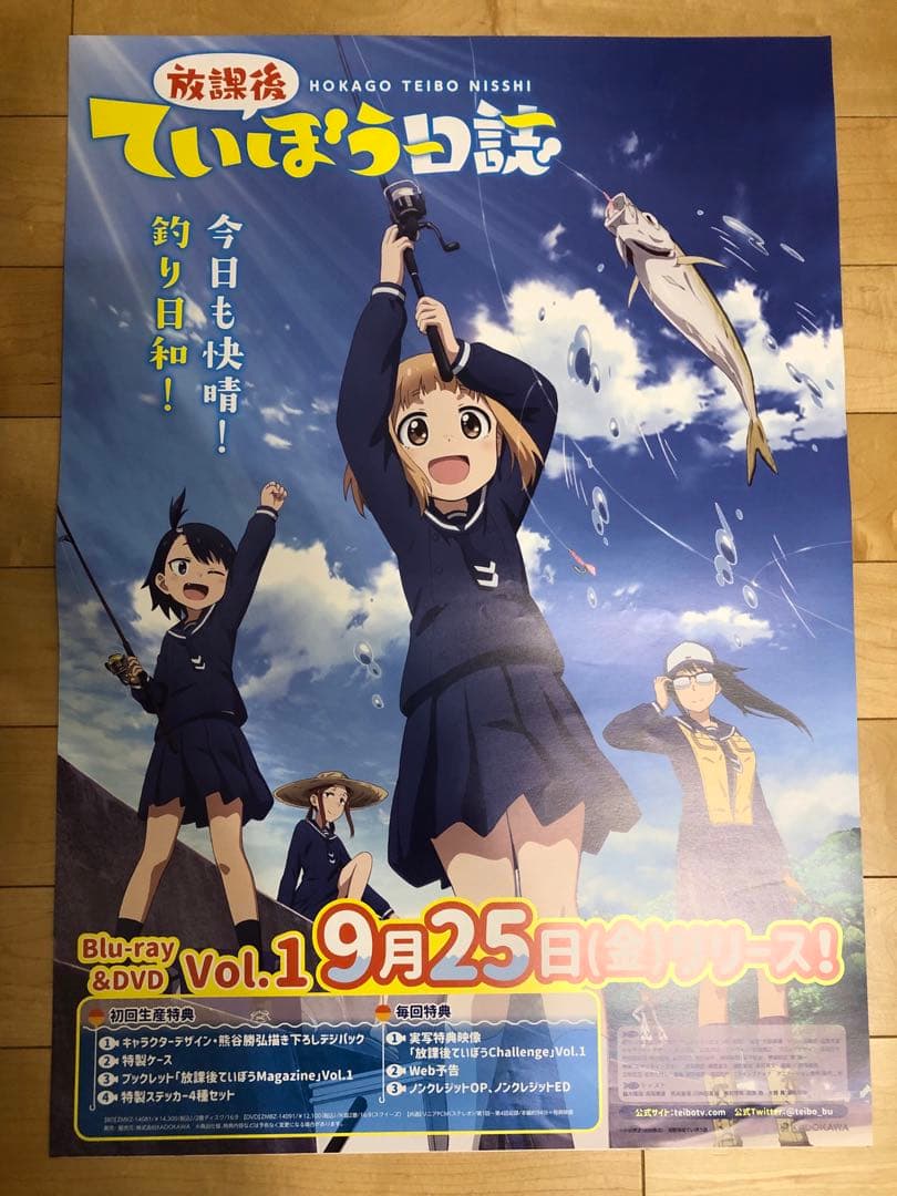 【非売品】放課後ていぼう日誌 B2 サイズ 両面 ポスター