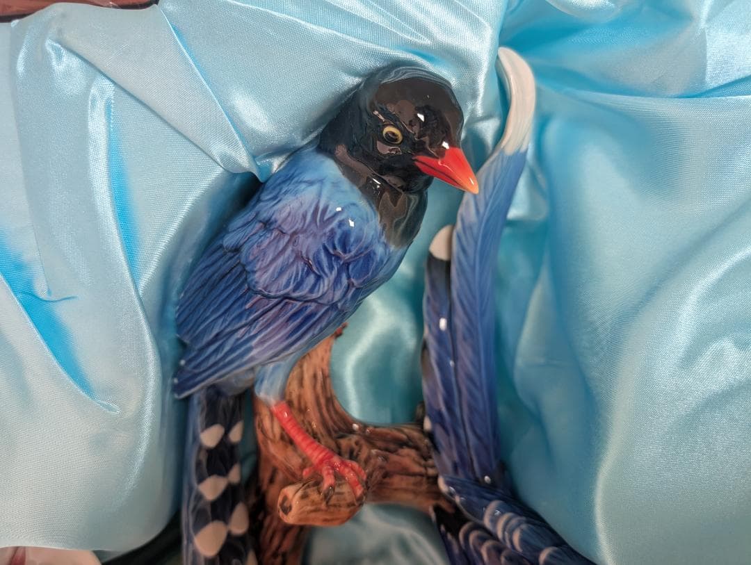 フランツ・コレクション　青い鳥と胡蝶蘭の置物　限定品　FRANZ