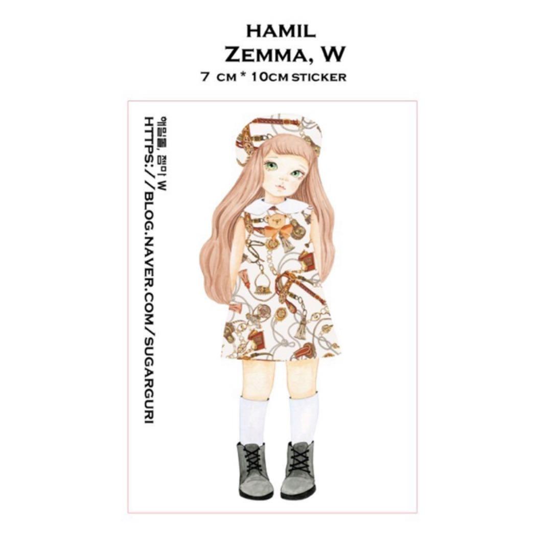 No.6【送料別】hamil ハミル ステッカー 7枚セット