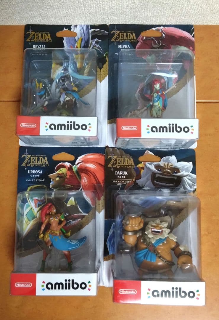 【新品】ゼルダの伝説 ブレス オブ ザ ワイルド 4英傑セット amibo
