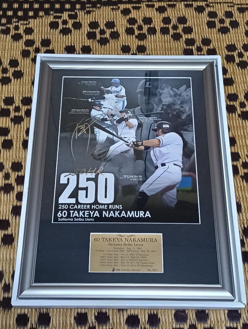 中村剛也 メモリアルフォトパネル