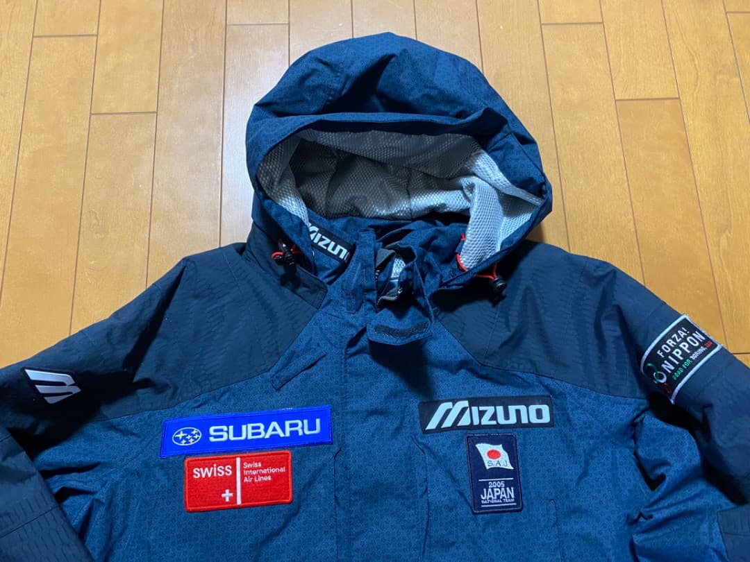 ミズノ　ブレスサーモ　スキーウエア　上下セット　Oサイズ　スバル日本代表　美中古