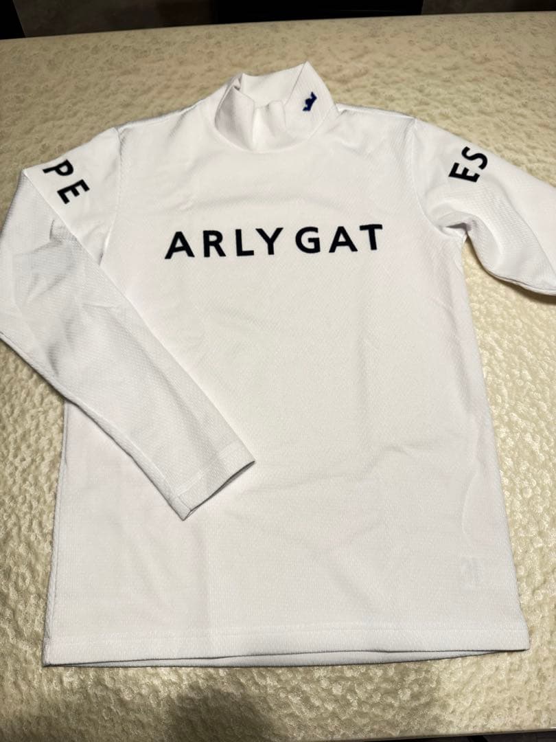 パーリーゲイツ メッシュダンボール　モックネックシャツ 新品未使用　ホワイト4