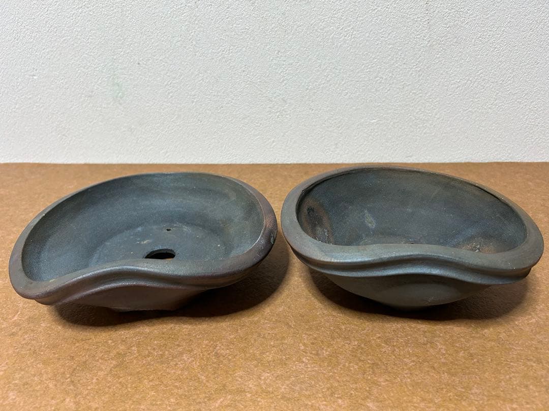 竹鳳　焼締変形盆栽鉢　貴風盆栽　小品盆栽　文人木　寄せ植え　山野草