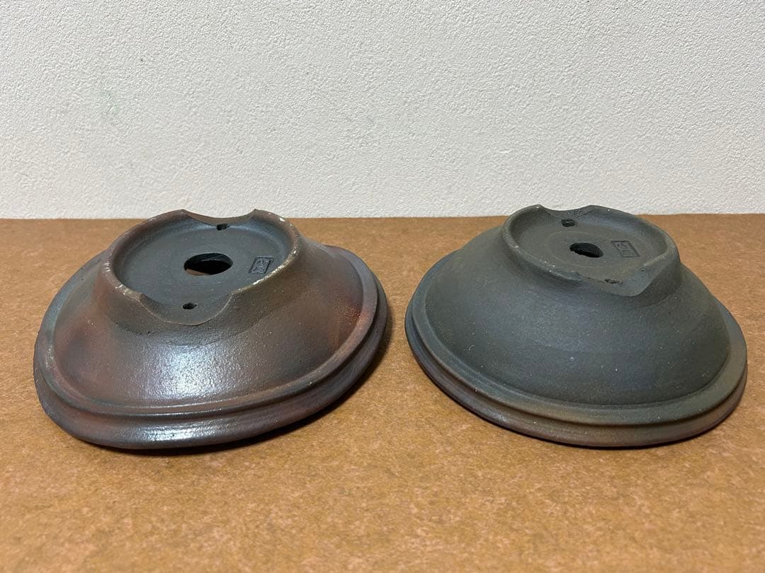 竹鳳　焼締変形盆栽鉢　貴風盆栽　小品盆栽　文人木　寄せ植え　山野草