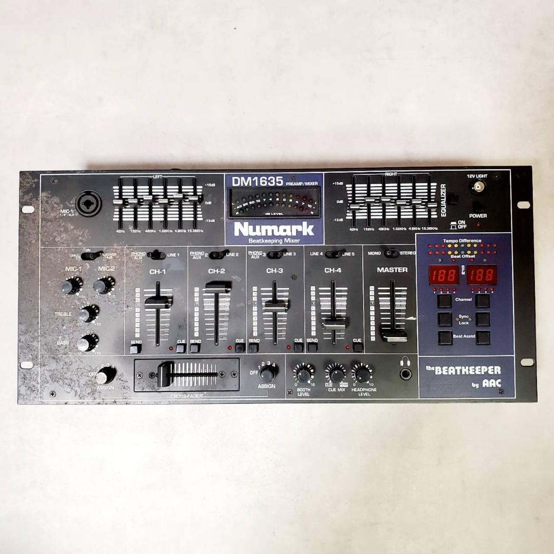【現状品・通電確認済】Numark DM1635 高性能 4ch DJミキサー