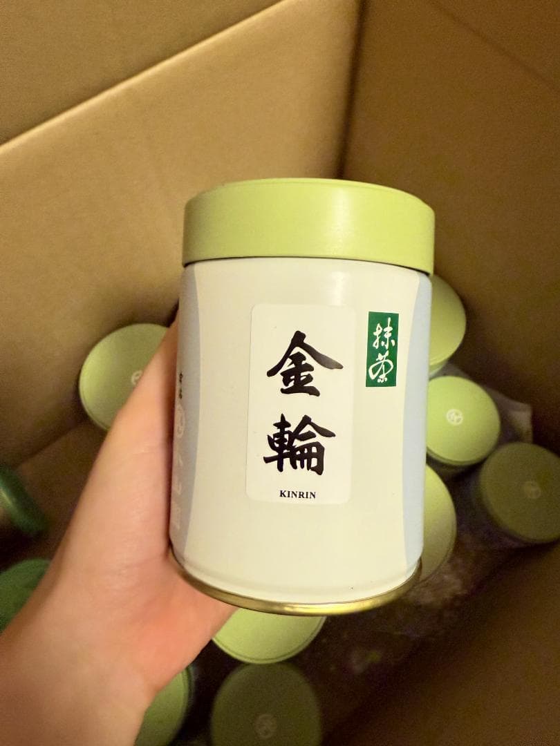 抹茶　金輪100g　丸久小山園 缶
