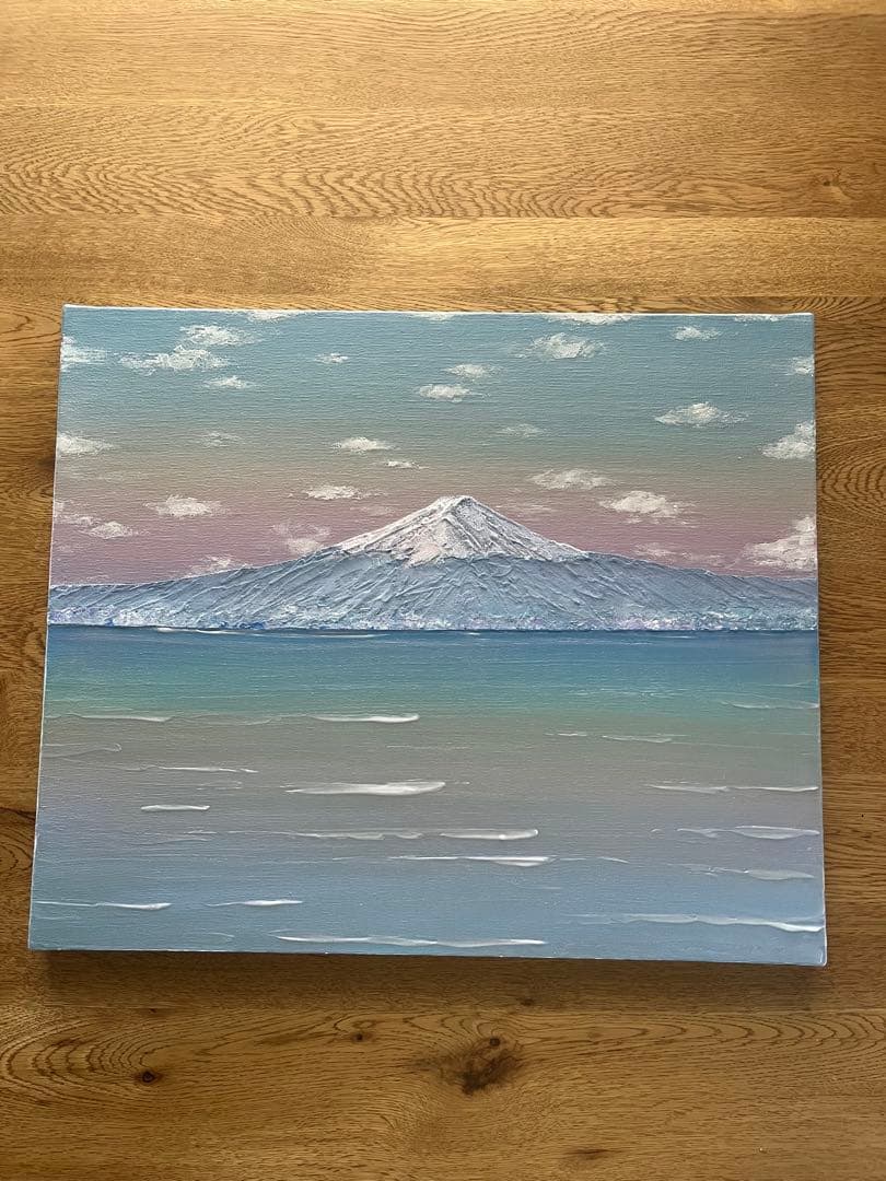 富士山　富士山の絵画 mt.fuji 風景画 ホログラム パール アート 絵