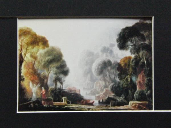 Hヒッチコック、トビアスと天使、超希少額装用画版、新品額装付