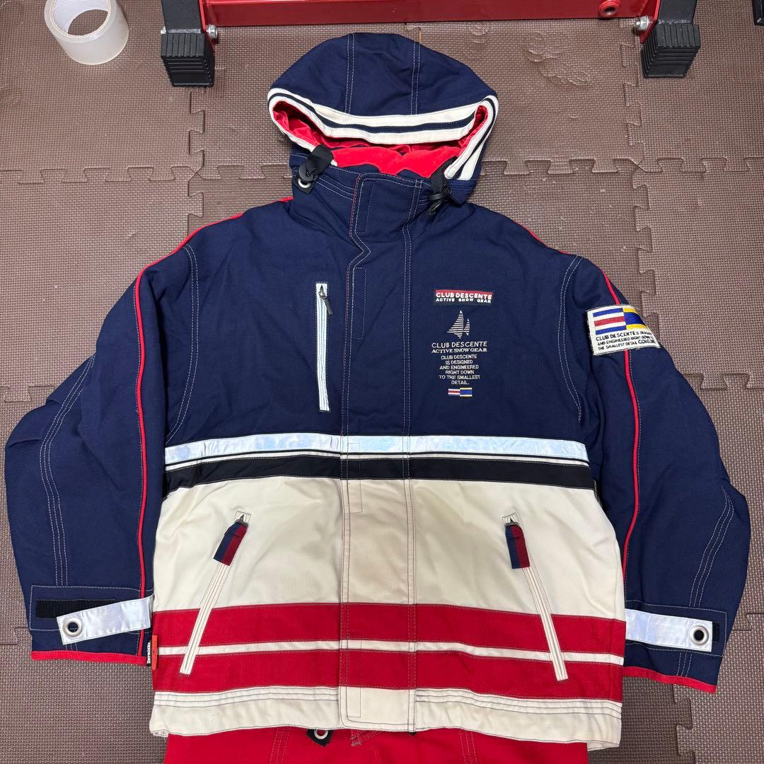 【美品】DESCENTE スノー スキーウェア 上下セット　Mサイズ