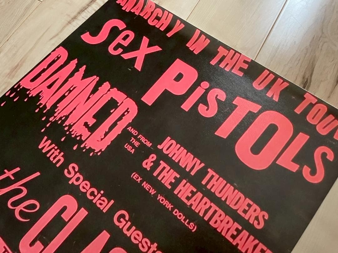 アナーキーツアー　ポスター　大判　セックスピストルズ　シド　ザ　クラッシュ